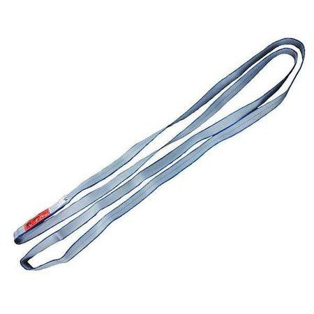 Dayton 2Mjy4 Web Sling, Type 5, 12 Ft L, 2 In W, Polyester, Gray