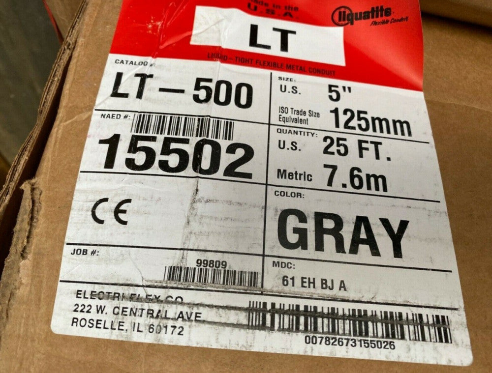 NEW Liquatite 15502 LT 500 GRAY 5IN. 25FT.