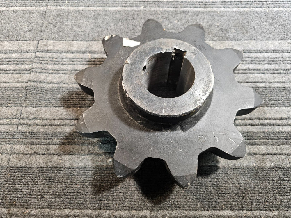 Martin 1030 10H Sprocket 10 Teeth Dual Hub Steel 1030 Chain, Black