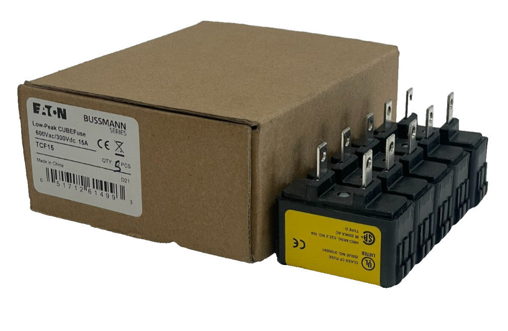 NEW BUSSMANN TCF15 FUSES LOT OF 5