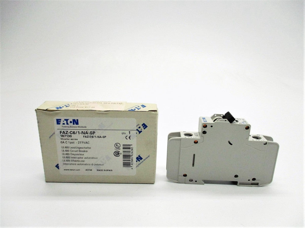 EATON FAZ-C6/1-NA-SP 167130 277VAC 6A NSMP