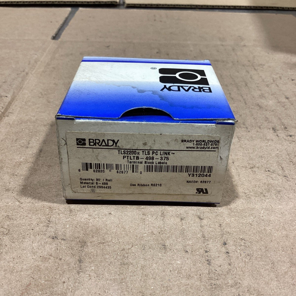 BRADY PTLTB-498-375 Thermal Labels, NOS
