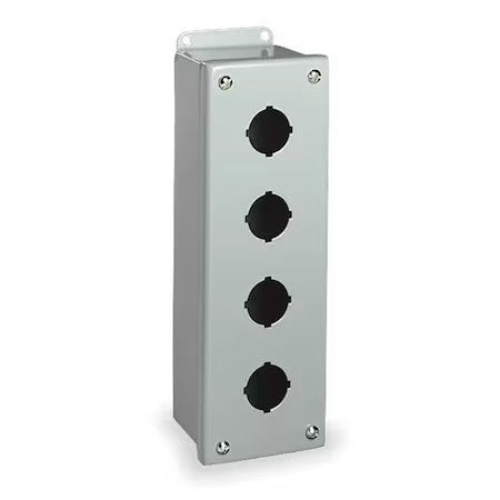 Wiegmann Psl4 Pushbutton Enclosure,30Mm,4 Holes,Steel