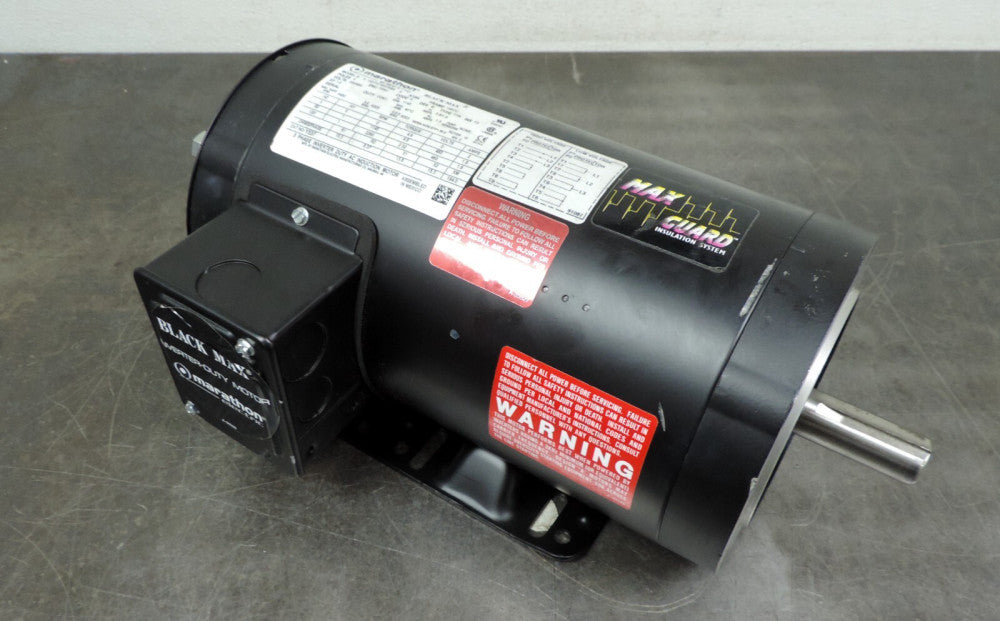 Marathon Y537 Electric Motor 1 HP 1145 RPM 3 Phase 230/460 Volt 145TC Frame