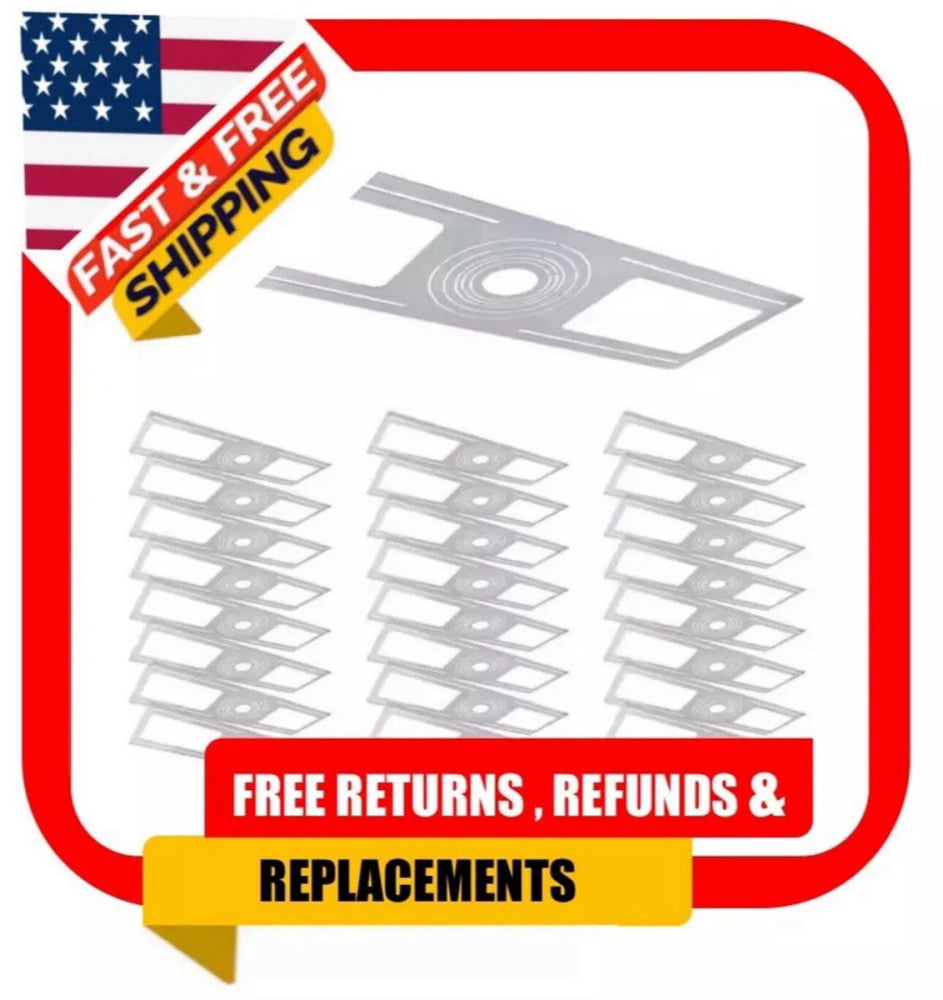 Luxrite Mounting Plate 2in-6in Shallow Retrofit Downlight with J-Box (24 Pack)