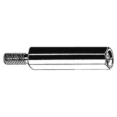 Zoro Select M11398.050.0040 Hex Standoff, Zinc Plated Steel, 50 Mm Overall Lg,