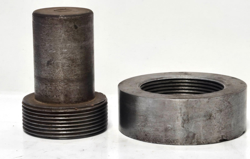 THREAD PLUG GAUGE WITH RING 2" 12G  .7" TL 2.8"X 2" - 2" 12G 1" TL 3"X1"