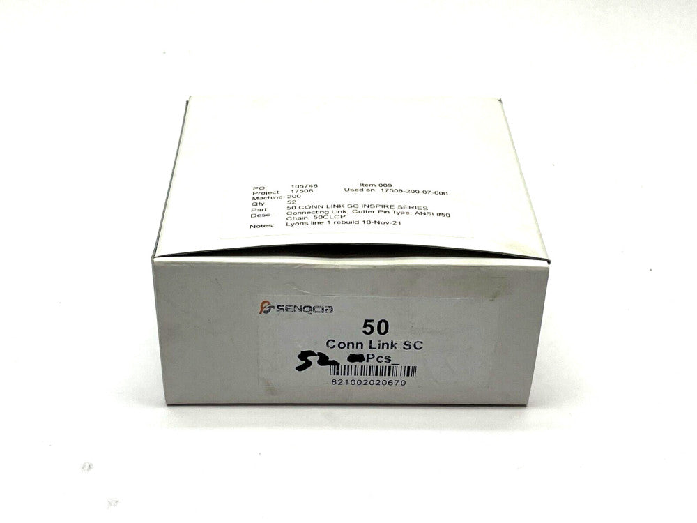 Senqcia Cotter Pin Connecting Link 50CLCP ANSI #50 BOX OF 52