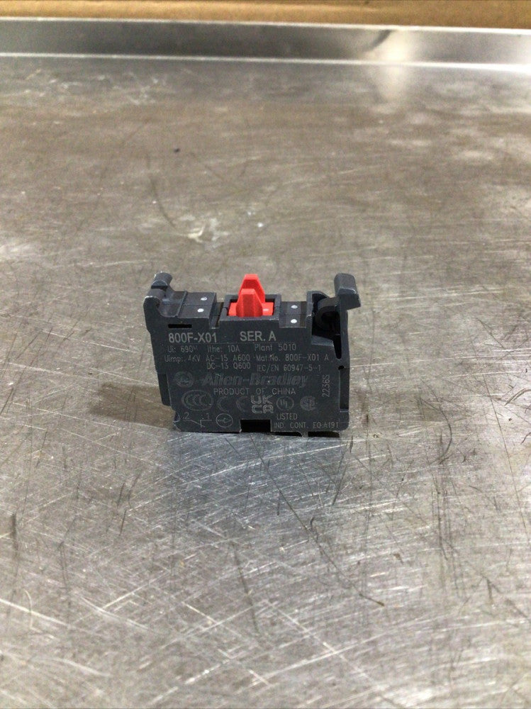 Allen-Bradley 800F-X01 SER.A Contact Block