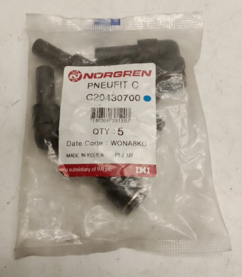Norgen PNEUFIT C C20430700 1/2" Elbow (Pack Of 5)