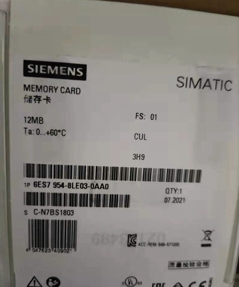 One Brand New Siemens 6ES7954-8LE03-0AA0 6ES7 954-8LE03-0AA0