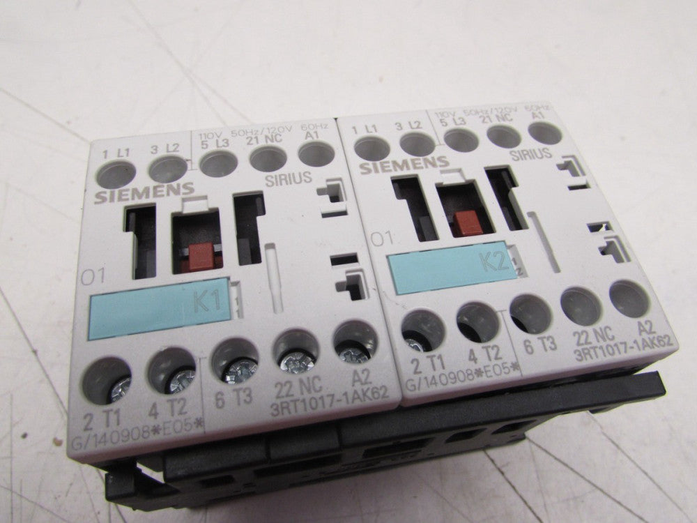 SIEMENS 3RA1317-8XB30-1AK6 REVERSING CONTACTOR 110/120V XLNT USED CONDITION !!
