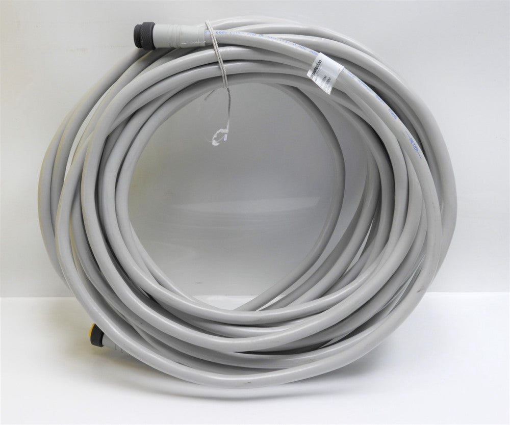 Lumberg Automation Cordset, 7/8" Male Straight to Female Str, 5 Pole, 20m, PVC, 
