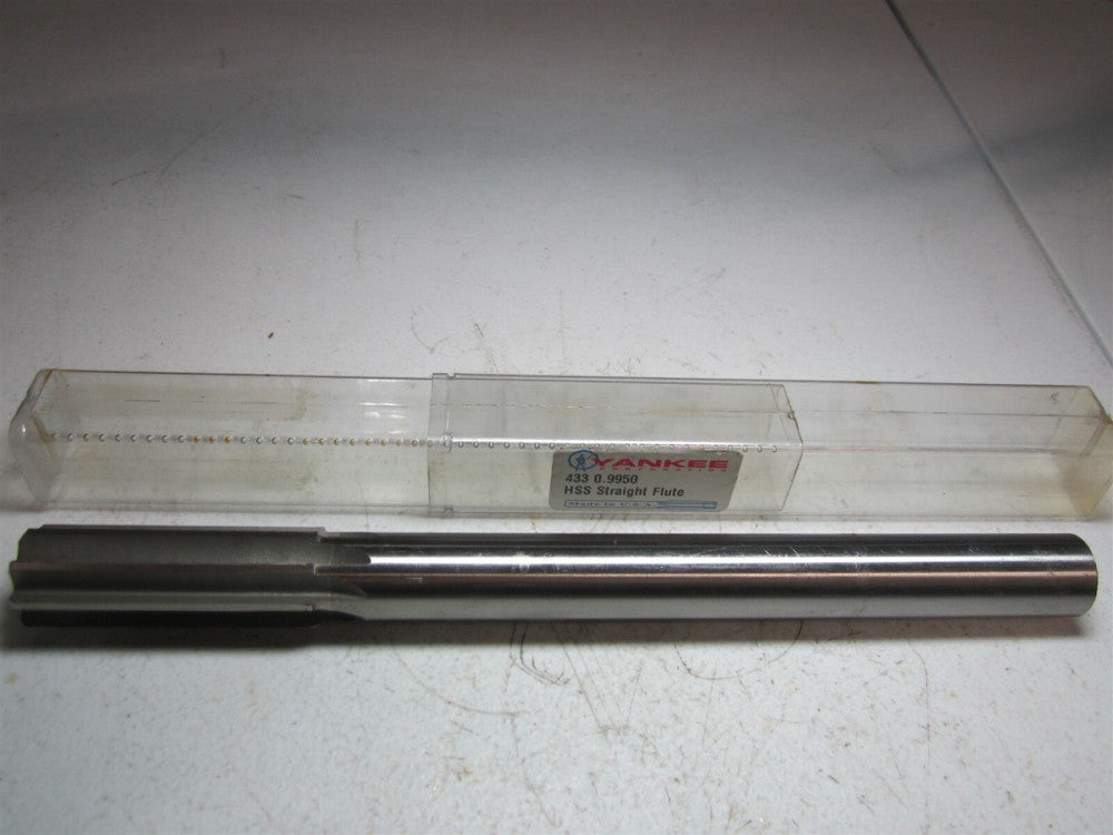 Yankee (433 0.9950) 10-1/2" OAL 0.995" High Speed Steel 8 Flute Chucking Reamer