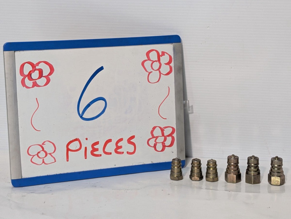 Lot of 6 High Pressure Hydraulic Coupler Nipples, 6602-6-6, SM-252-41-FP