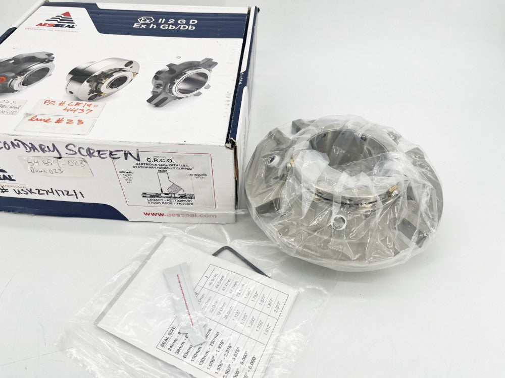 New AES Seal AETTT0085V01 Cartridge Seal w/ USI Stationary Radially Clipped 85mm