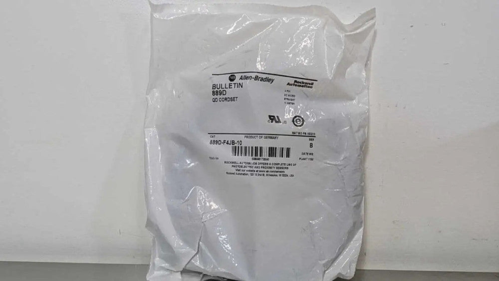 Allen-Bradley 889D-F4JB-10 QD Cordset PN-153213 Ser B 4-Pin 10m DC Micro Straigh