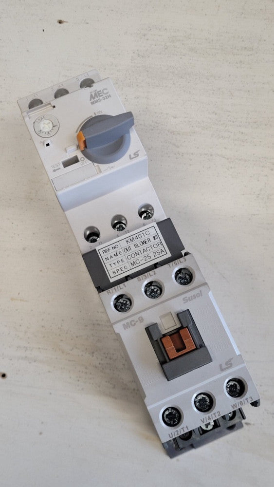 LS MEC MMS-32H Manual Motor Controller 9-13A w/ MC-9 Contactor KM401C