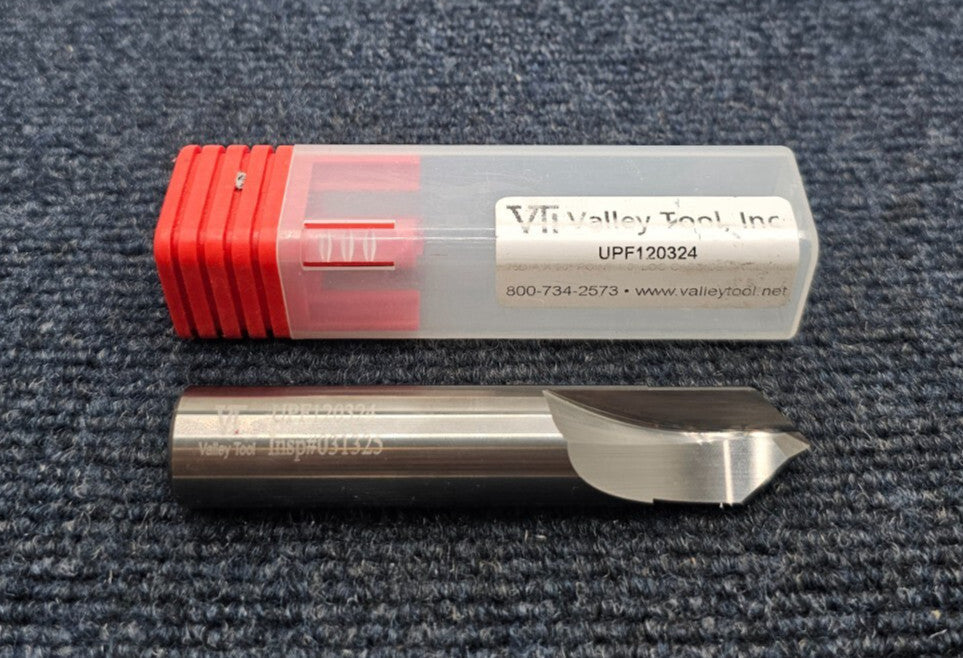 VALLEY TOOL UPF120324: .75 DIA x 90° POINT CARBIDE 10" DRILL