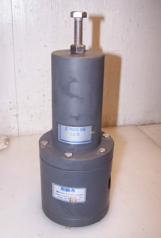 NEW PLAST-O-MATIC 1" PRESSURE REGULATOR MODEL PR100V-PV 5 - 50 PSI 