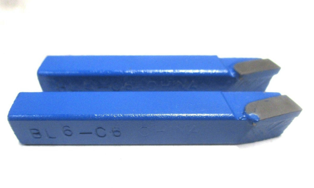 NEW 3/8 x 3/8 BL-6 C6 LH Carbide Lead Angle Turning Single Point Tool Bit - 2 PC