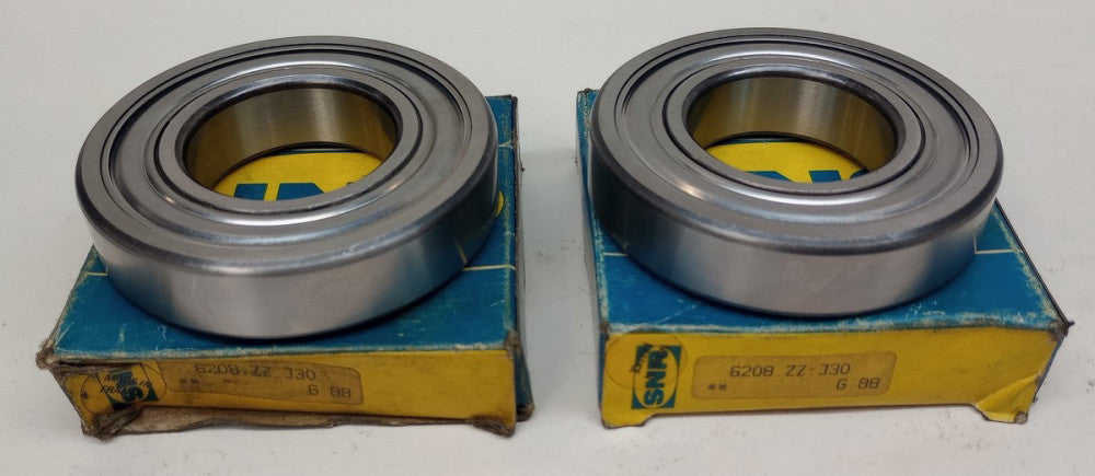 SNR 6208-ZZJ30 Ball Bearing Deep Groove 40 X 80 X 18mm Double Sealed (Pack of 2)