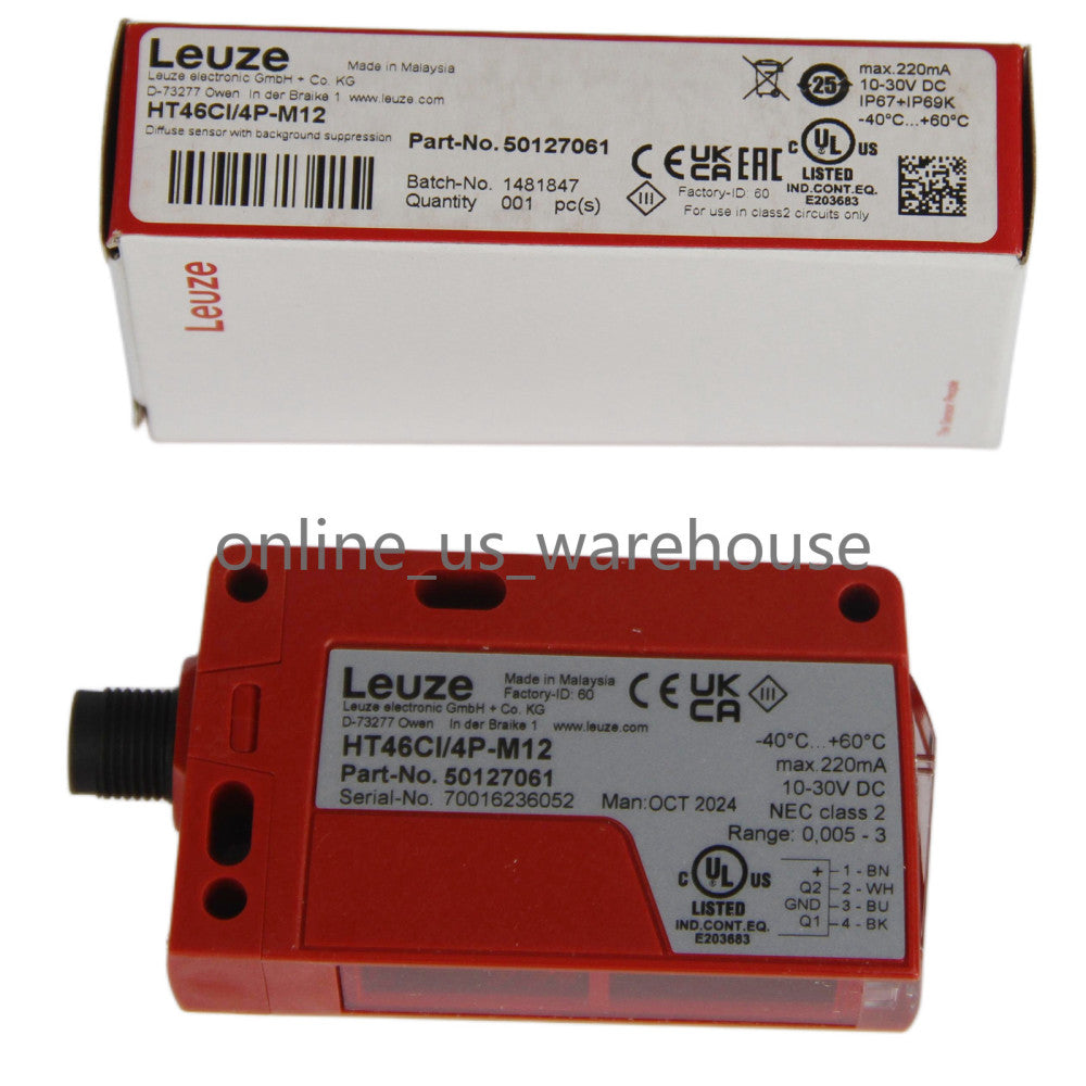 One Brand New LEUZE HT46CI/4P-M12 50127061 Sensor Switch