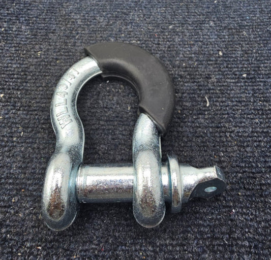 (QTY 2) Galvanized Steel Screw Pin Anchor Bow Lifting Shackle WLL43/4T 3/4″ 4Ton