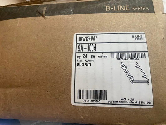 (24 PACK) Eaton B-Line 9A-1004 Aluminum Splice Plates (NEW)