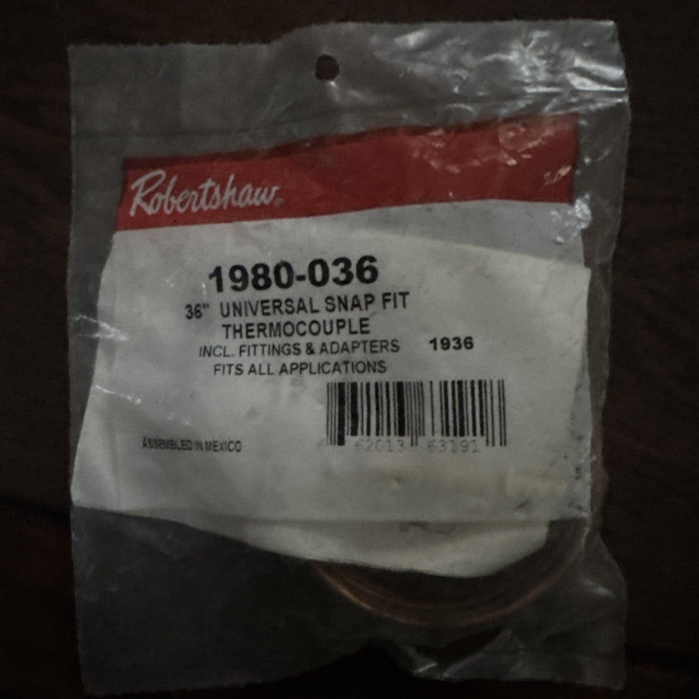Robertshaw Thermocouple 36" 1980-036 Snap Fit Universal (51-1455)