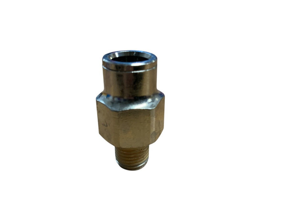 10 Norgren 124250728 Push To Connect Adapter Fitting 1/2" x 1/4" NPT Male Brass