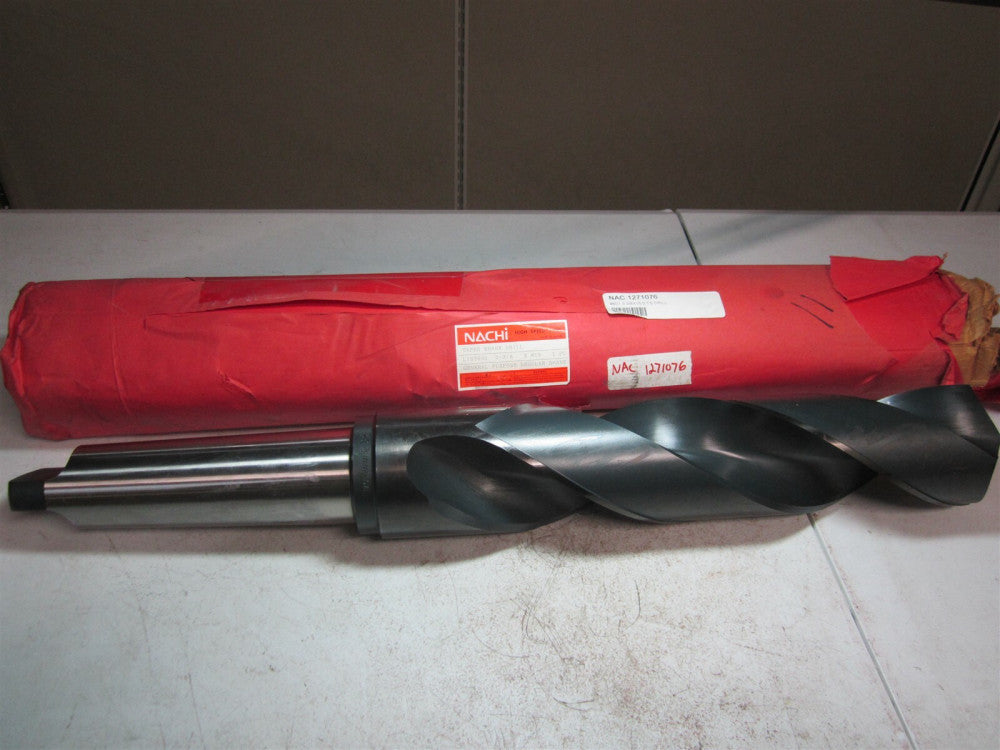 NACHI (1271076) 3-3/8" Size, 6MT 118° High Speed Steel Taper Shank Drill