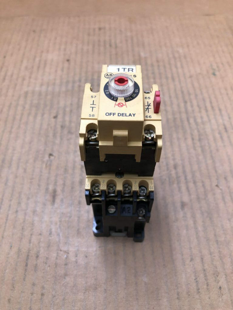 Allen-Bradley 196-FTB Ser B Off Delay Timing Relay w/ 700-F220A1 Ser B Contactor