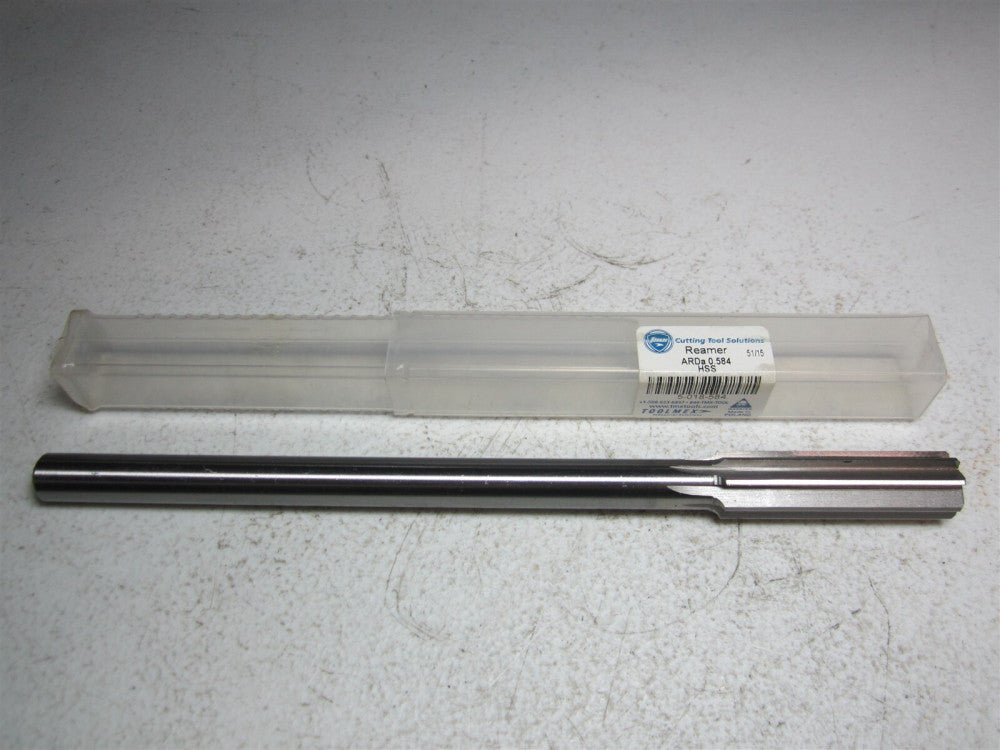 TMX (5-018-584) ARDa 0.584 4 Fl Straight Fl High Speed Steel RH Chucking Reamer