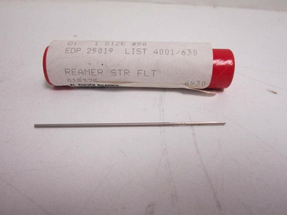 25019 Cleveland #56 HSS 1.18mm x 1/2 x 2-1/2 Chucking Reamer New