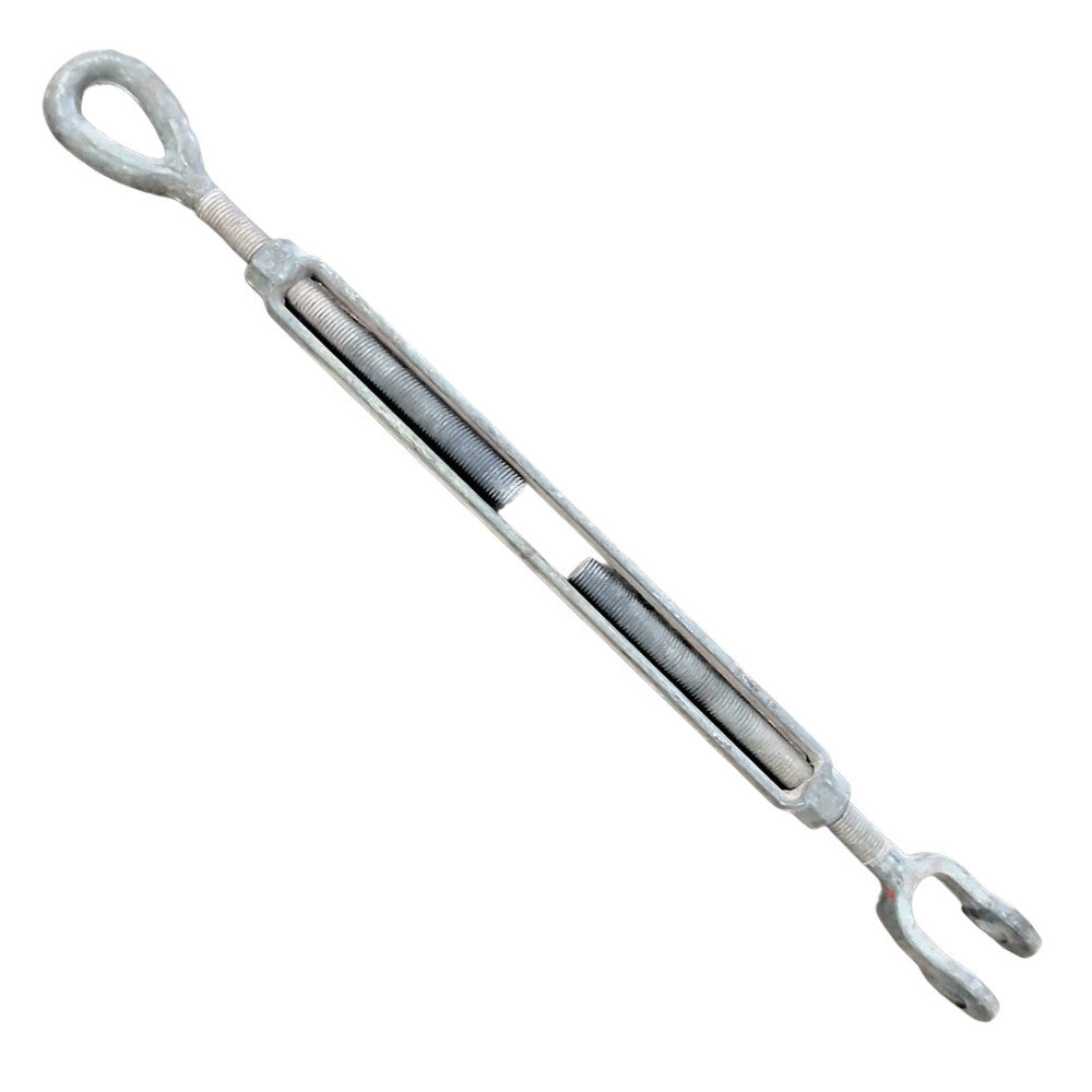 TURNBUCKLE EYE TO JAW THREAD LENGTH 14" THREAD SIZE 1-1/8-7 OAL SCREWED IN 28"