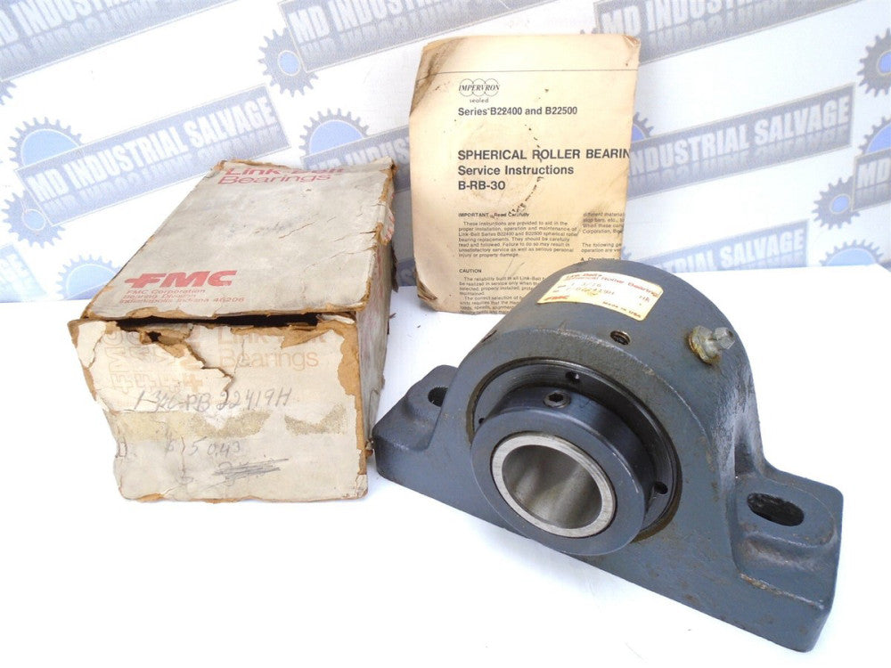 Link-Belt - PB22419H - PILLOW BLOCK Roller Bearing - SHAFT DIA. 1-3/16 " (NIB)