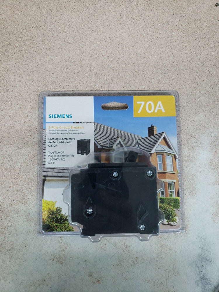 NEW BREAKER SIEMENS Q270P 70A AMP 2-POLE TYPE QP CIRCUIT