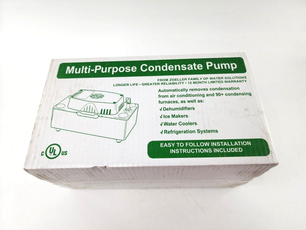 Zoeller Multi-Purpose A/C Condensate Pump Low Profile 22ft TDH 6' Cord
