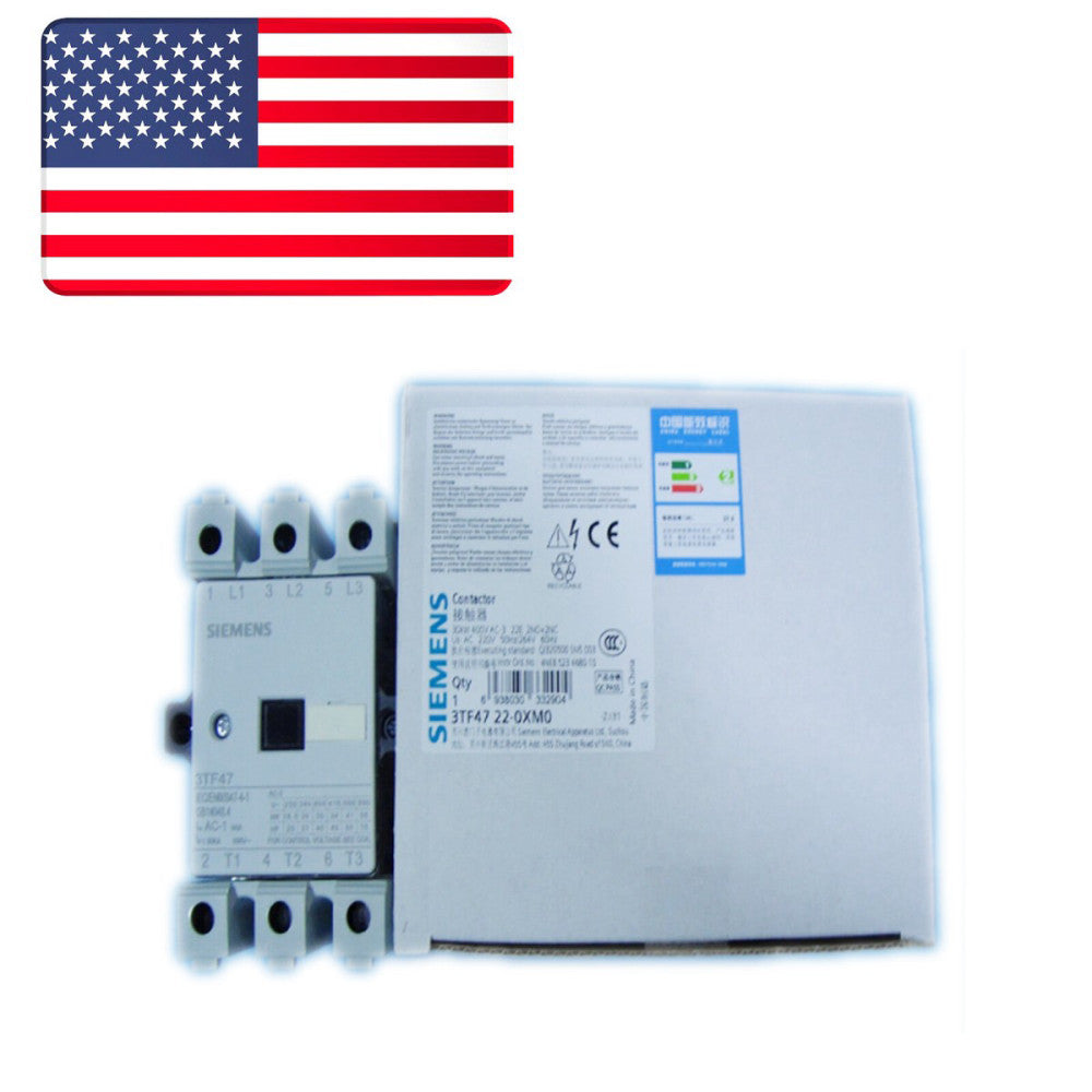 New SIEMENS 3TF4722-0XM0 3TF47 22-0XM0 CONTACTOR AC220V - US Stock