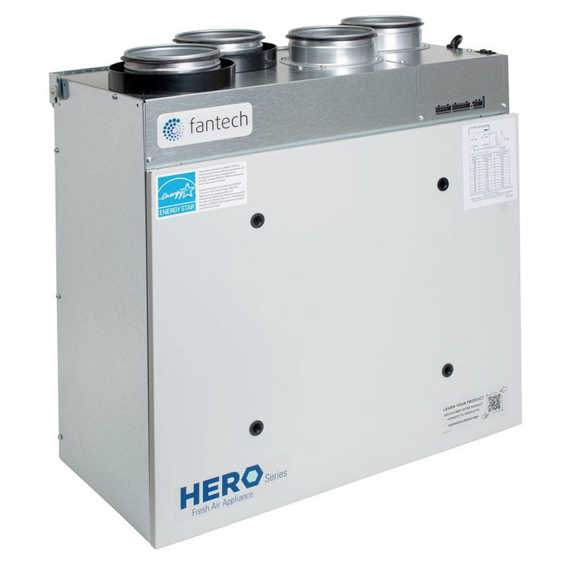 Fantech HERO® 120H Fresh Air HRV Top duct , 120 CFM , ENERGY STAR®