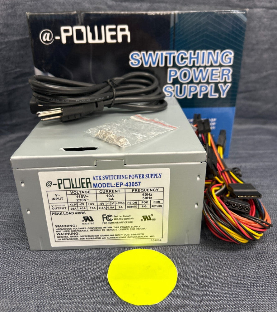 @-POWER ATX SWITCHING POWER SUPPLY MODEL: EP-43057 115-230V
