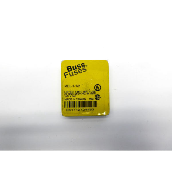 BUSSMANN MDL-1-1/2 250VAC 1-1/2A (PKG OF 5) NSFS