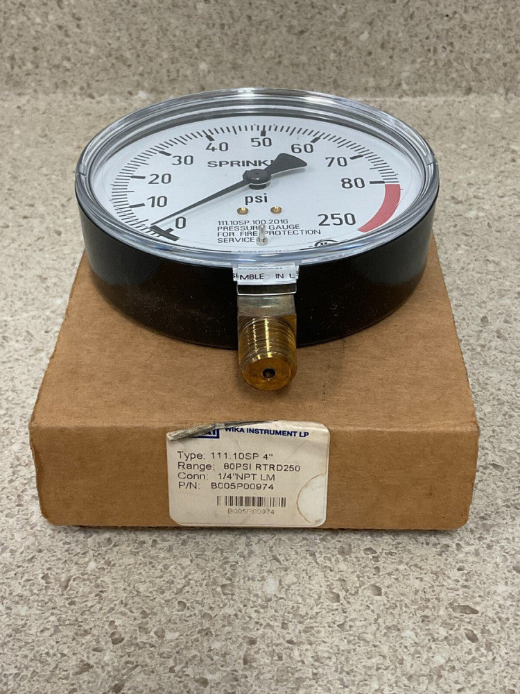 Wika Pressure Gauge 111.10SP.100.2016 NEW