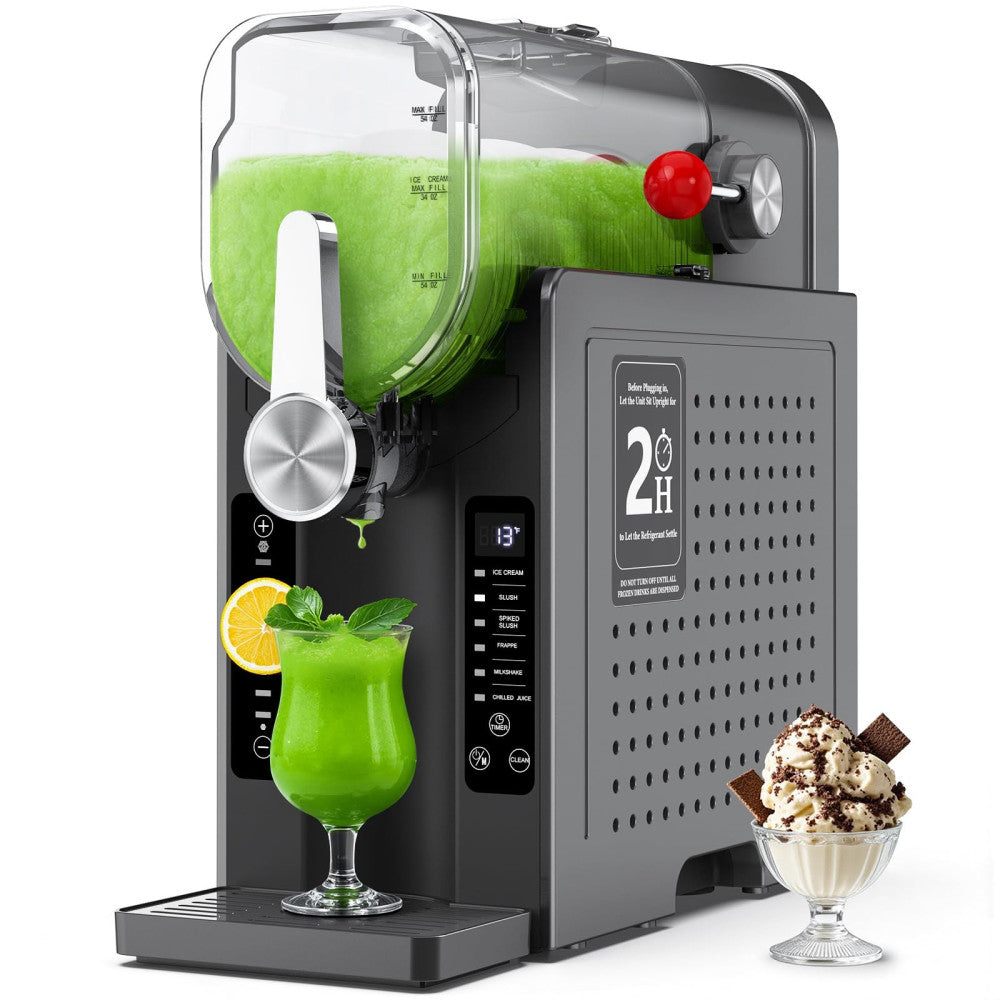 Rellytech Slushy Machine for Home - Slushie Machine No Ice Needed with 6 Pres...
