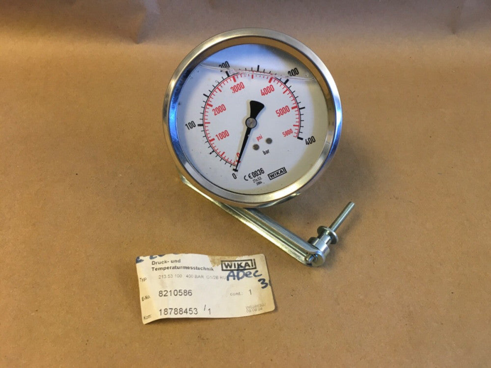 WIKA 213.53.100 400 Bar G1/2B PRESSURE GAUGE (KB)
