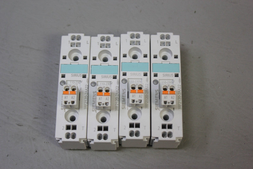 LOT OF 4 UNUSED SIEMENS SEMICONDUCTOR RELAYS 3RF2120-2AA22