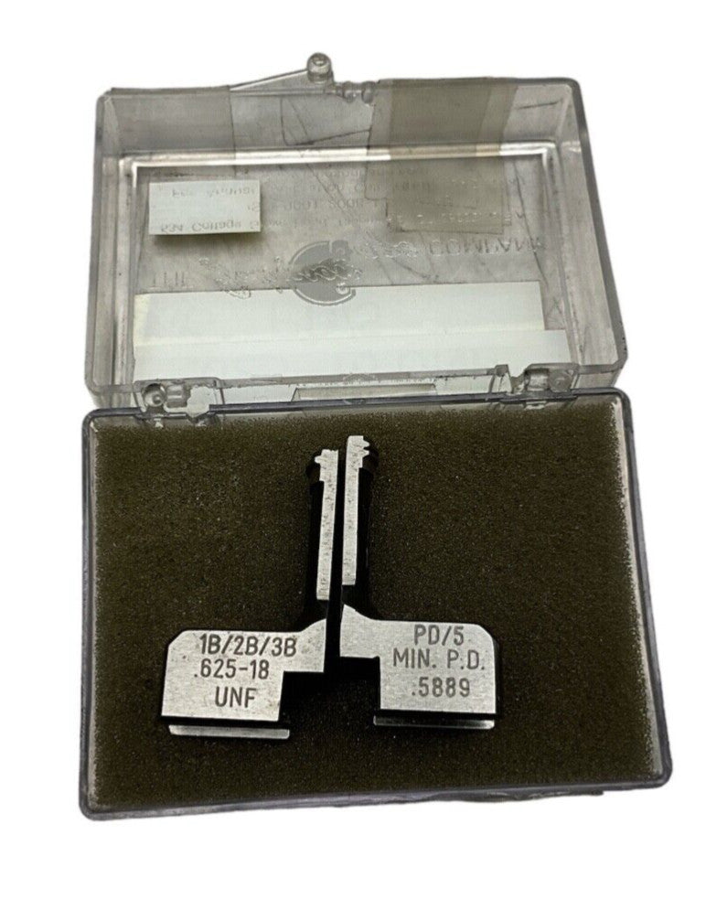 JOHNSON GAGE  .625-18 UNF  .5889  PD/5  Thread Gage / Comparator Segments