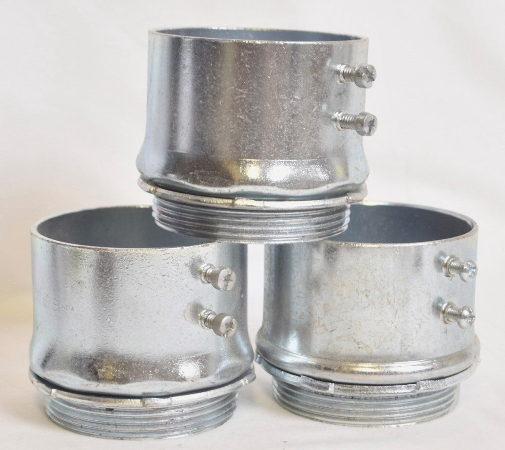 3 Count Set Screw 3" Coupling Connectors EMT/IMC/RIGID
