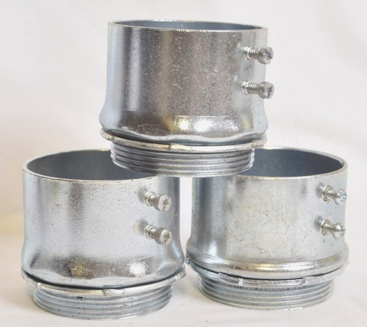 3 Count Set Screw 3" Coupling Connectors EMT/IMC/RIGID